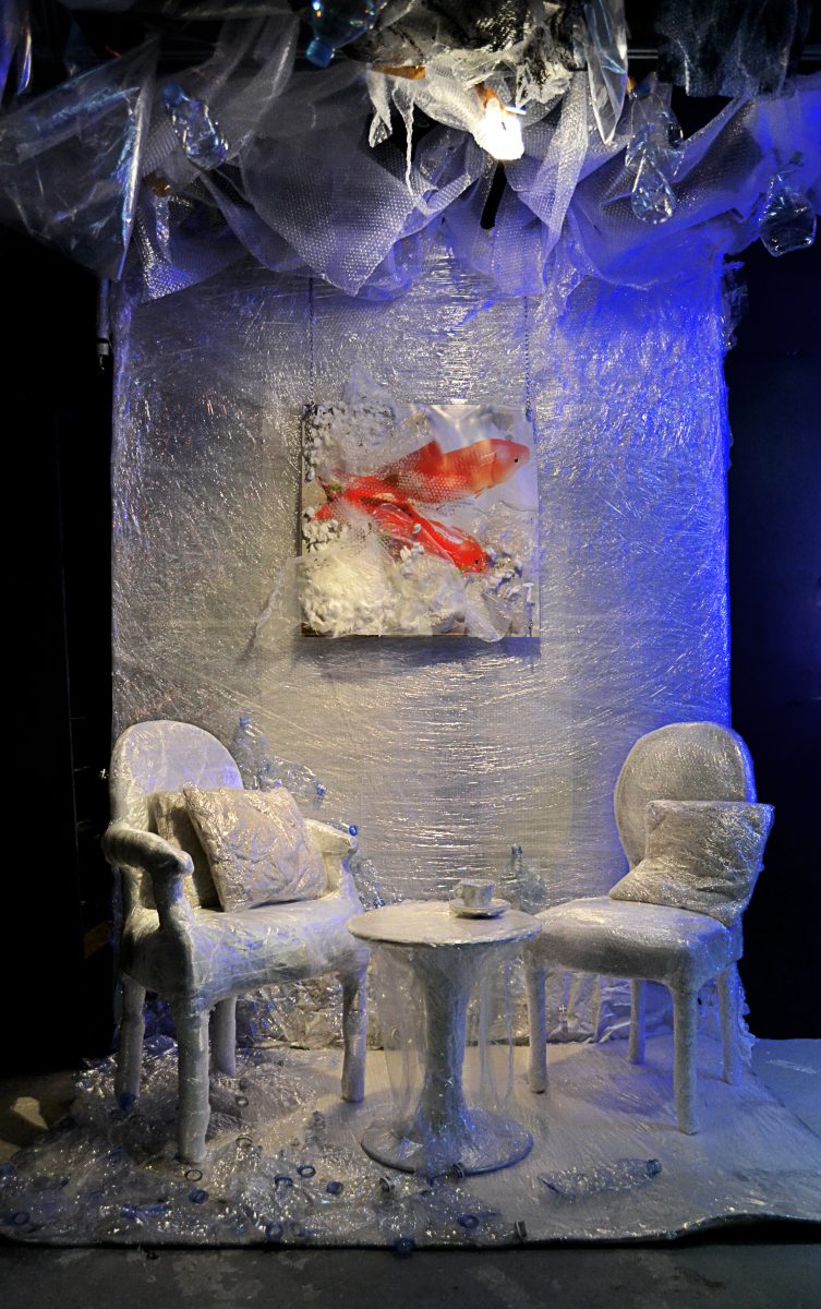 Scénographie exposition souplex Renoma